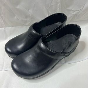 Classic Black Leather Clogs for Women